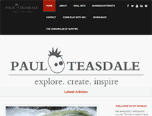 Tablet Screenshot of paul-teasdale.com